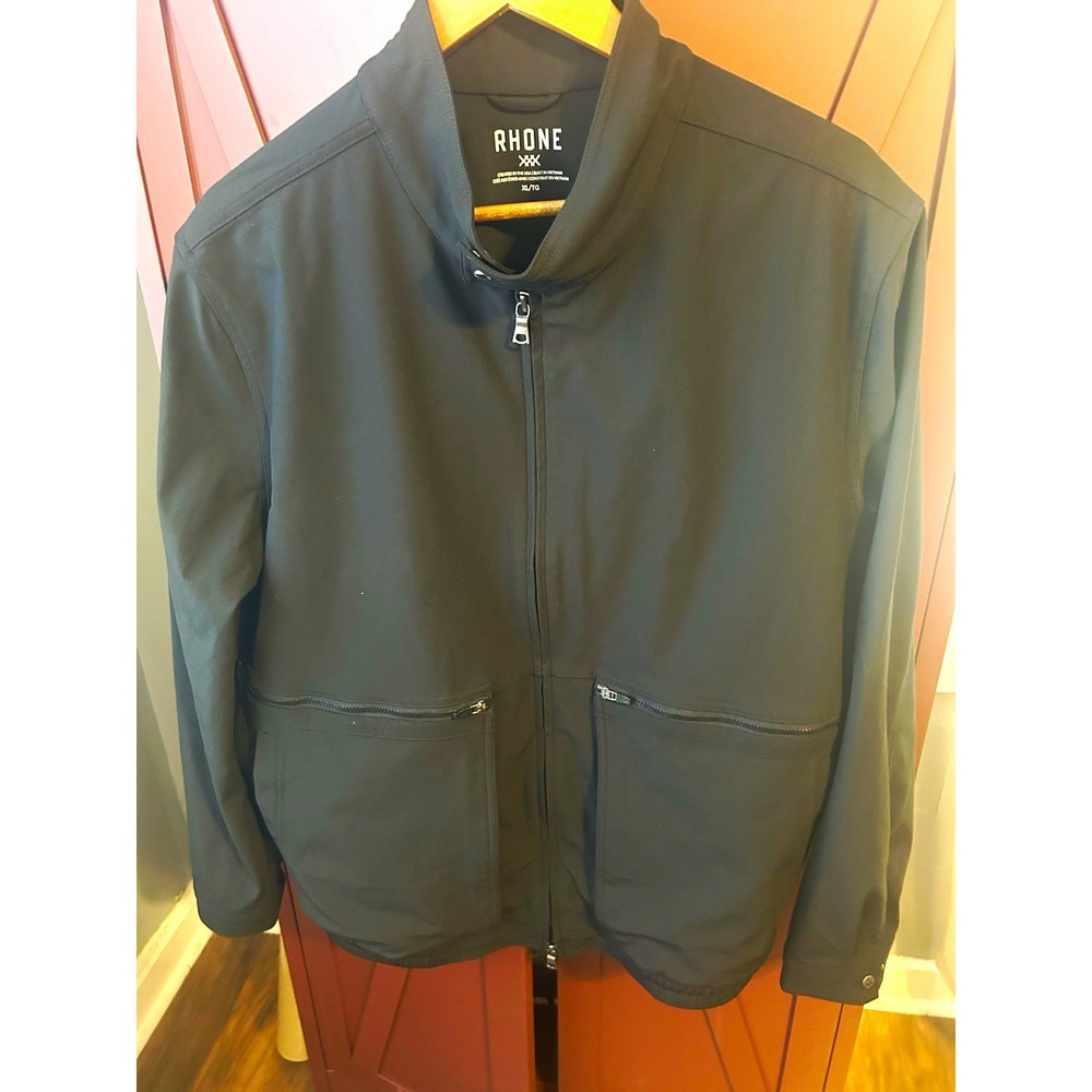 Rhone Commuter Pro Utility Jacket Men's XL Black Flex-Knit NWT $198